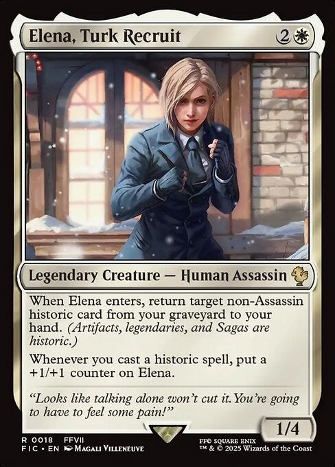 Elena, Turk Recruit ~ Commander: Final Fantasy [ NM ] [ Magic MTG ]