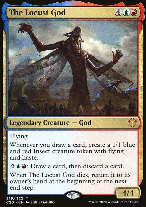 The Locust God ~ Commander: Ikoria [ EX ] [ Magic MTG ]