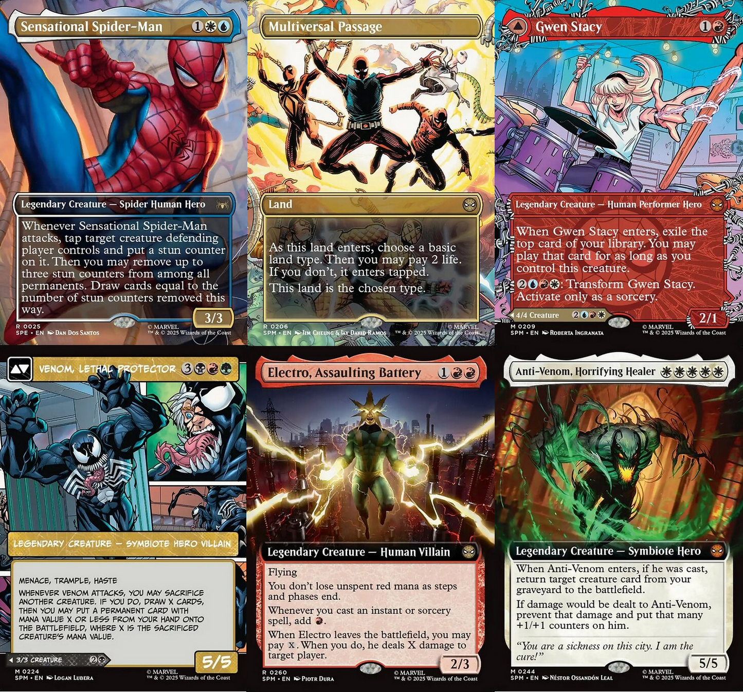 Choose your BORDERLESS / Extended ~ Spider-Man [ NM ] [ Magic MTG ]