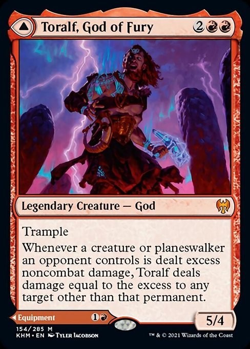 Toralf, God of Fury / Toralf's Hammer ~ Kaldheim [ NM ] [ Magic MTG ]