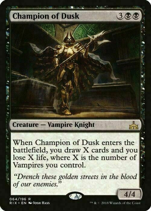 Champion of Dusk ~ Rivals of Ixalan [ EX ] [ Magic MTG ]