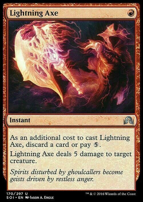 Lightning Axe ~ Shadows over Innistrad [ EX ] [ Magic MTG ]