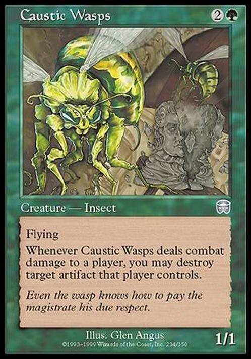 Caustic Wasps ~ Mercadian Masques [ EX ] [ Magic MTG ]