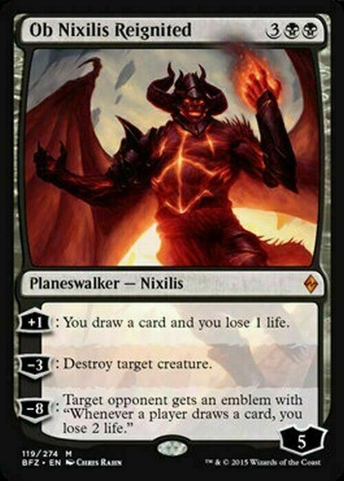 Ob Nixilis Reignited ~ Battle for Zendikar [ EX ] [ Magic MTG ]