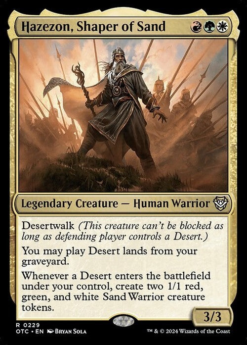 Hazezon, Shaper of Sand ~ Commander: Outlaws of Thunder Junction [ NM ] [ MTG ]
