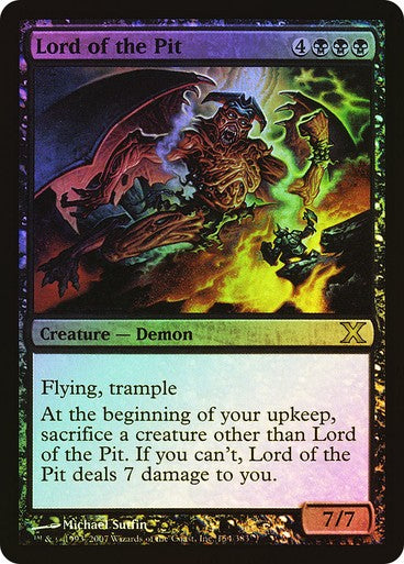 FOIL Lord of the Pit ~ Tenth Edition [ PLAYED ] [ Magic MTG ]