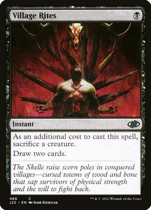 Village Rites ~ Jumpstart 2022 [ NM ] [ Magic MTG ]
