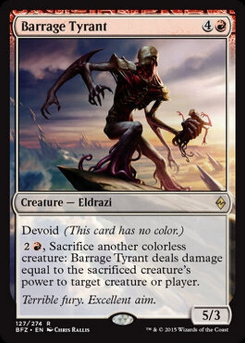 Barrage Tyrant ~ Battle for Zendikar [ EX ] [ Magic MTG ]