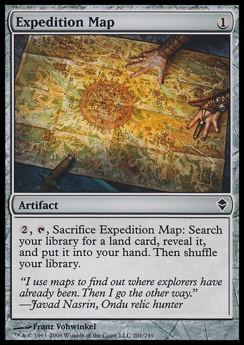 Expedition Map ~ Zendikar [ EX ] [ Magic MTG ]