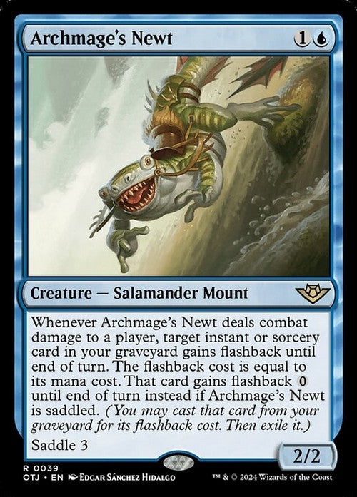 Archmage's Newt ~ Outlaws of Thunder Junction [ NM ] [ Magic MTG ]