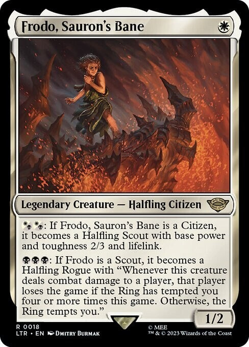 Frodo, Sauron's Bane ~ The Lord of the Rings [ NM ] [ Magic MTG ]