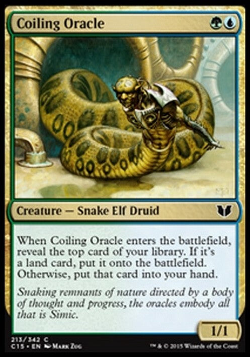 Coiling Oracle ~ Commander 2015 [ EX ] [ Magic MTG ]
