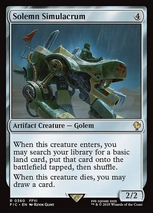 Solemn Simulacrum ~ Commander: Final Fantasy [ NM ] [ Magic MTG ]