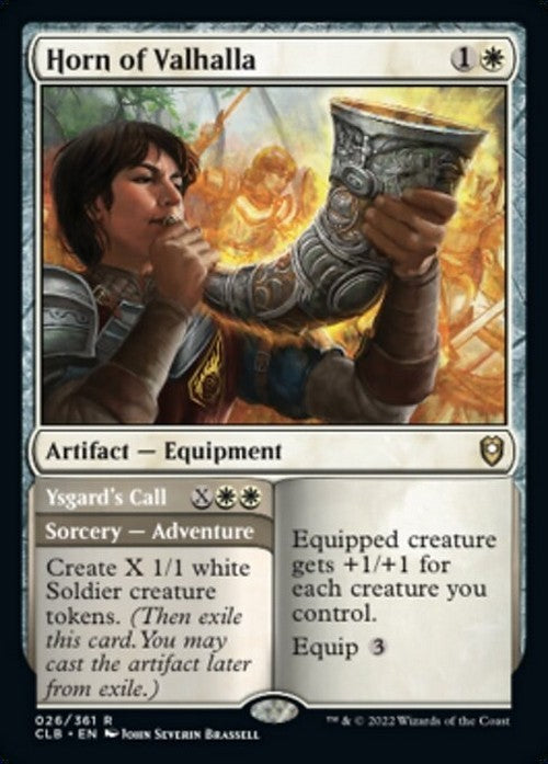 Horn of Valhalla / Ysgard's Call ~ Commander Legends 2 [ NM ] [ Magic MTG ]
