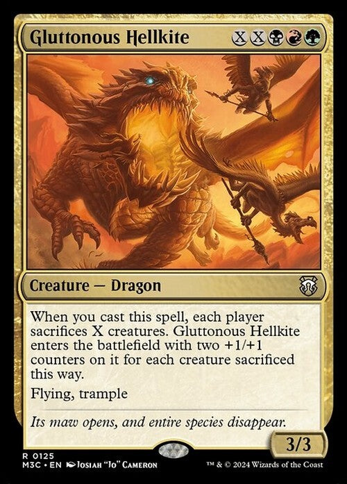 Gluttonous Hellkite ~ Commander: Modern Horizons 3 [ NM ] [ Magic MTG ]