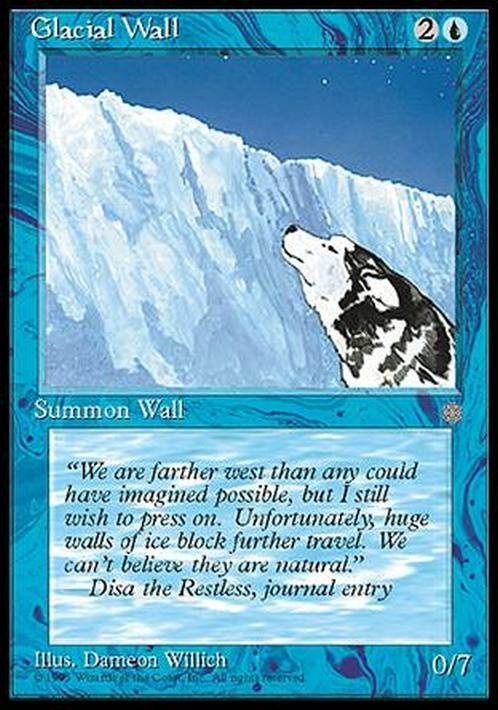 Glacial Wall ~ Ice Age [ EX ] [ Magic MTG ]