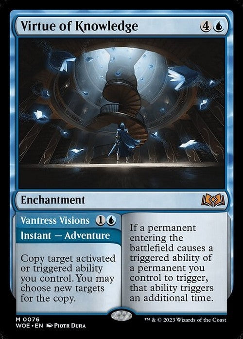 Virtue of Knowledge / Vantress Visions ~ Wilds of Eldraine [ NM ] [ Magic MTG ]