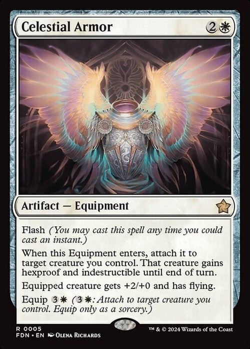 Celestial Armor ~ Foundations [ NM ] [ Magic MTG ]