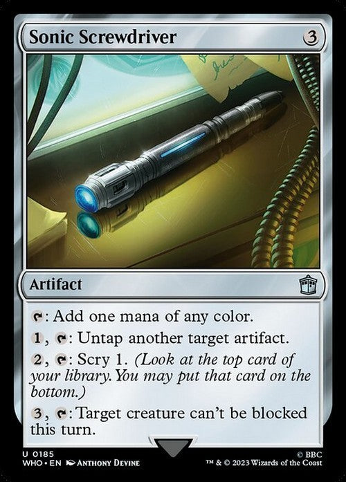 Sonic Screwdriver #185 ~ Commander: Doctor Who [ NM ] [ Magic MTG ]
