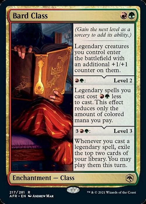 Bard Class ~ Adventures in the Forgotten Realms [ NM ] [ Magic MTG ]