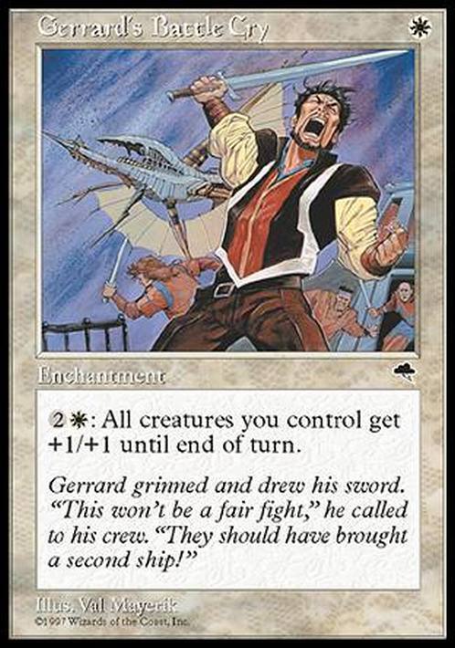 Gerrard's Battle Cry ~ Tempest [ EX ] [ Magic MTG ]