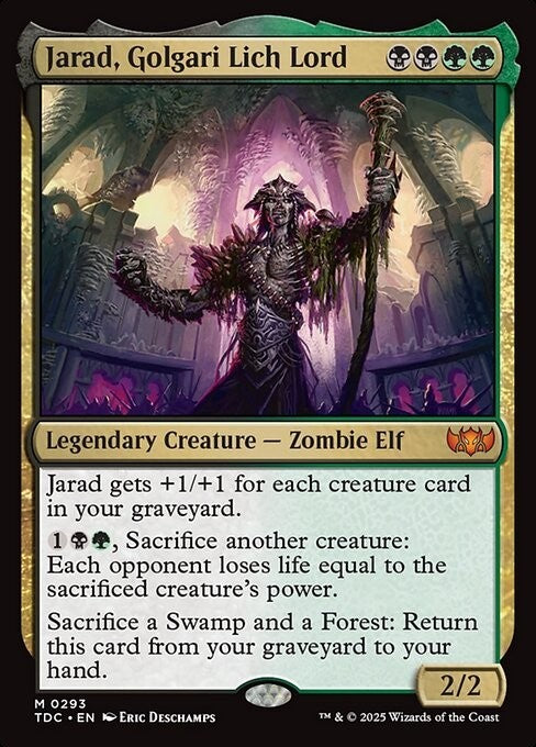 Jarad, Golgari Lich Lord ~ Commander: Tarkir: Dragonstorm [ NM ] [ Magic MTG ]