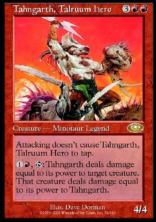 Tahngarth, Talruum Hero (Version 1) ~ Planeshift [ EX ] [ Magic MTG ]