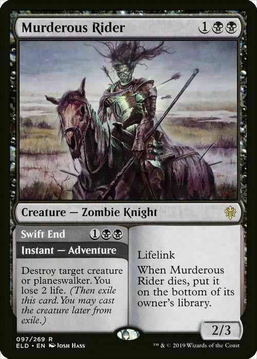 Murderous Rider // Swift End ~ Throne of Eldraine [ NM ] [ Magic MTG ]