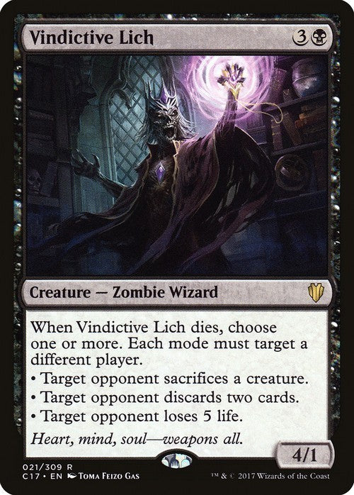 Vindictive Lich ~ Commander 2017 [ EX ] [ Magic MTG ]