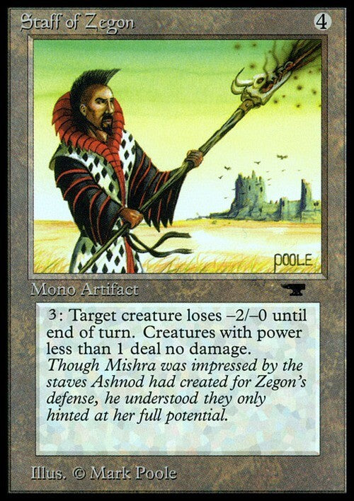 Staff of Zegon ~ Antiquities [ EX ] [ Magic MTG ]