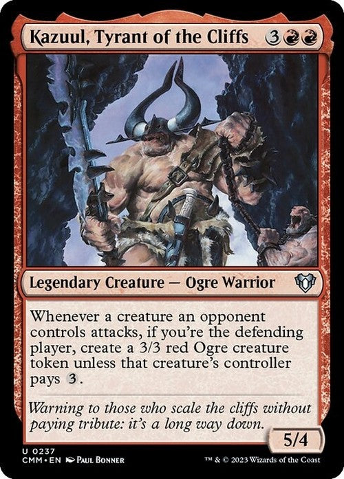 Kazuul, Tyrant of the Cliffs ~ Commander Masters [ NM ] [ Magic MTG ]