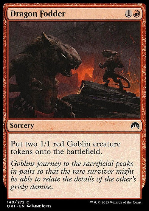 Dragon Fodder ~ Magic Origins [ EX ] [ Magic MTG ]