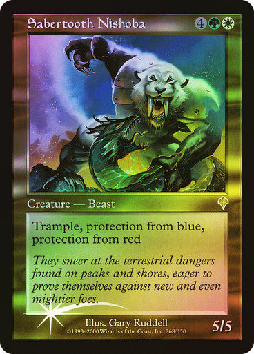 FOIL Sabertooth Nishoba ~ Invasion [ EX+ ] [ Magic MTG ]
