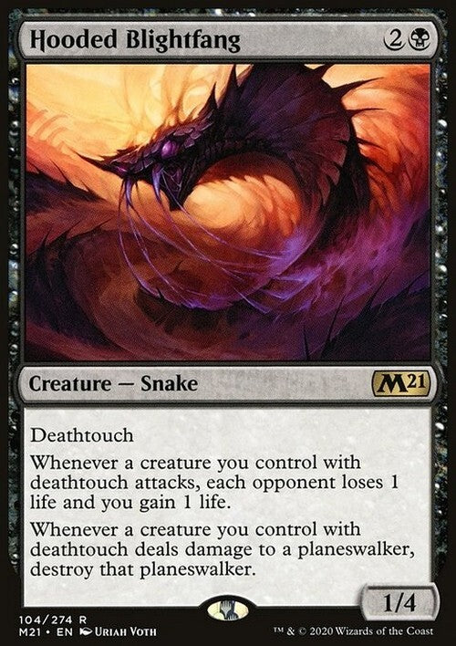Hooded Blightfang ~ Core 2021 [ EX ] [ Magic MTG ]