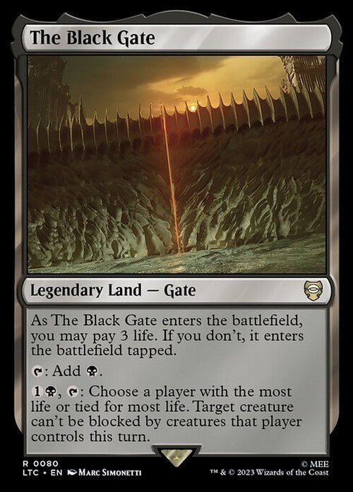 The Black Gate ~ Commander: Lord of the Rings [ NM ] [ Magic MTG ]