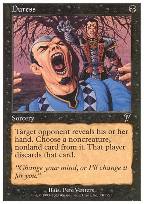 Duress ~ Seventh Edition [ EX ] [ Magic MTG ]