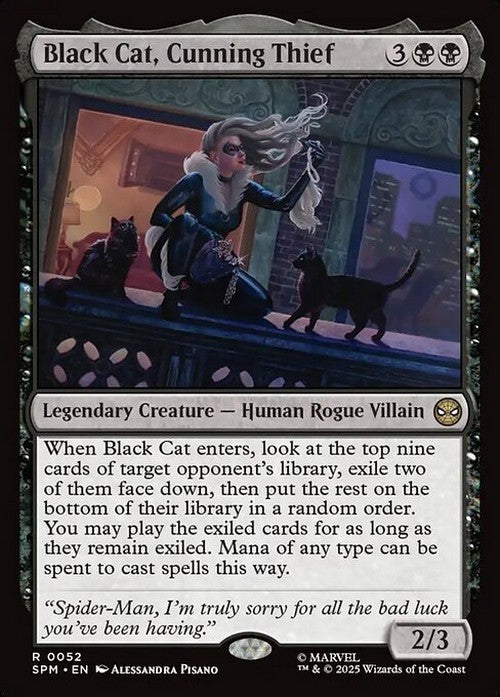 Black Cat, Cunning Thief ~ Spider-Man [ NM ] [ Magic MTG ]