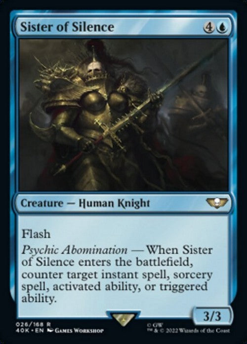 Sister of Silence ~ Commander: Warhammer 40,000 [ NM ] [ Magic MTG ]