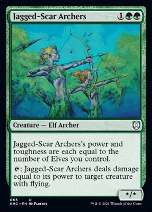 Jagged-Scar Archers ~ Commander: Kaldheim [ NM ] [ Magic MTG ]