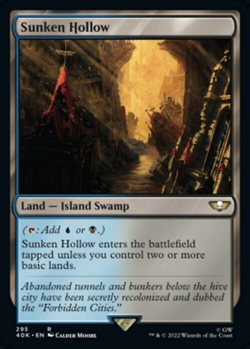Sunken Hollow ~ Commander: Warhammer 40,000 [ NM ] [ Magic MTG ]