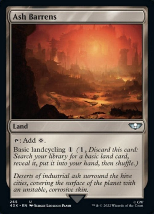 Ash Barrens ~ Commander: Warhammer 40,000 [ NM ] [ Magic MTG ]