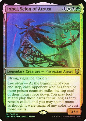 FOIL Ixhel, Scion of Atraxa ~ Commander: Phyrexia [ NM ] [ Magic MTG ]