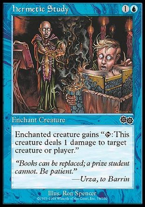 Hermetic Study ~ Urza's Saga [ EX ] [ Magic MTG ]