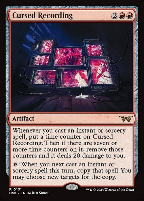 Cursed Recording ~ Duskmourn [ NM ] [ Magic MTG ]