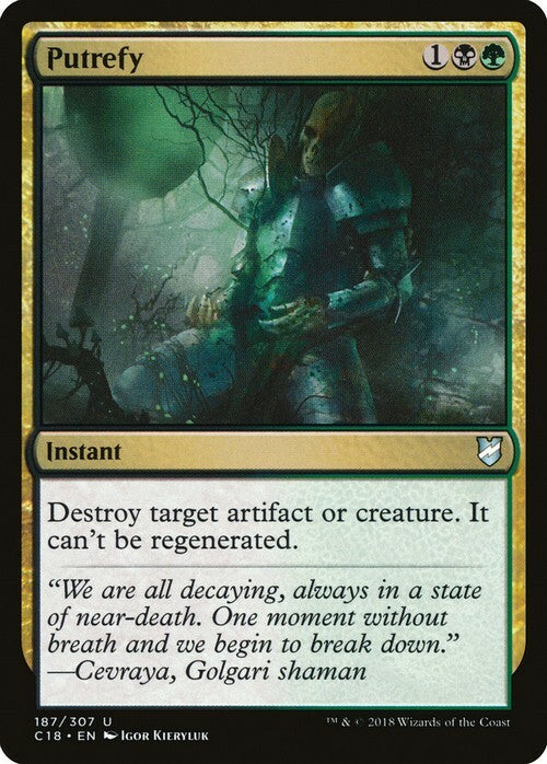 Putrefy ~ Commander 2018 [ EX ] [ Magic MTG ]