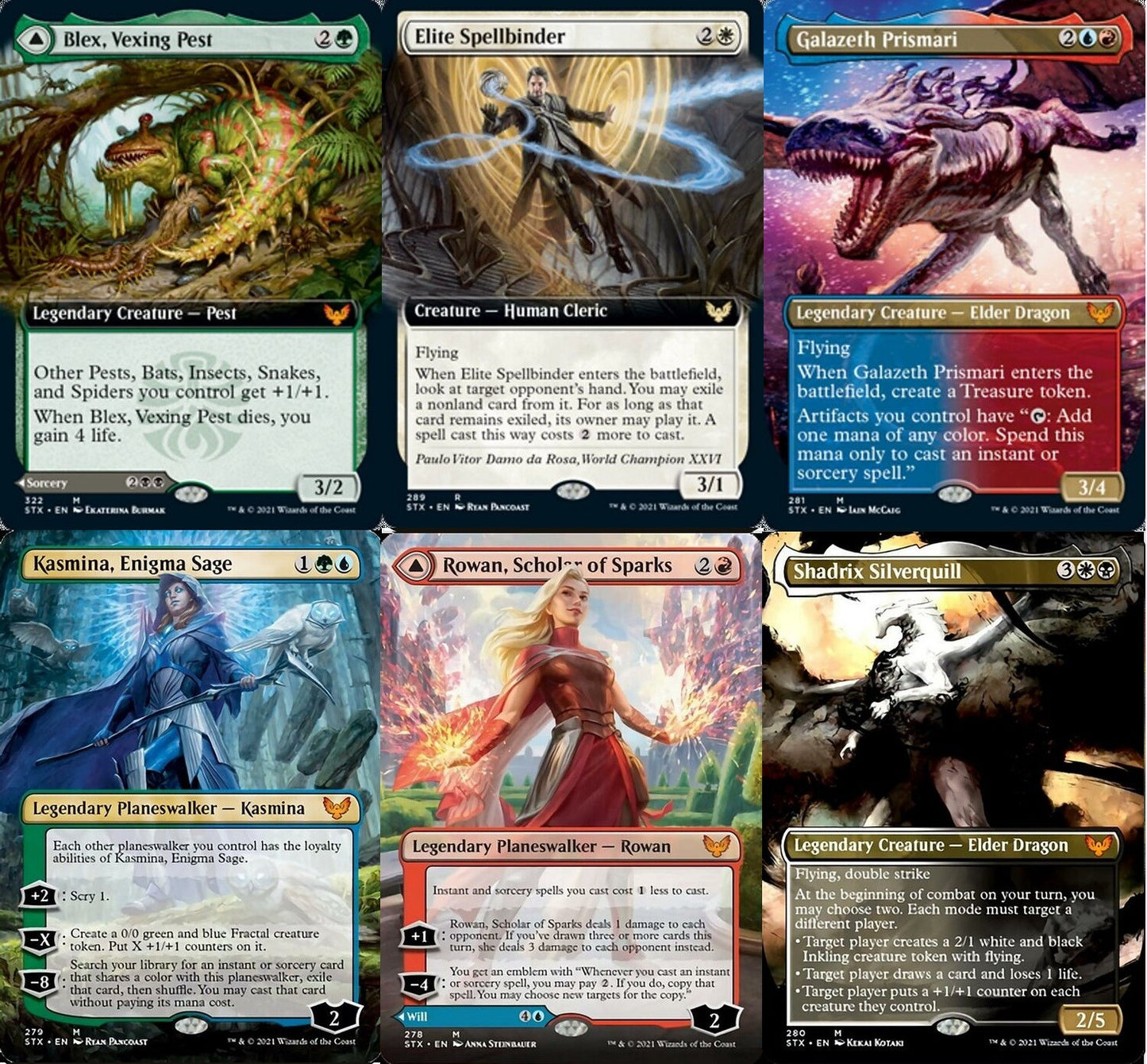 Choose your BORDERLESS / Extended ~ Strixhaven [ NM ] [ Magic MTG ]