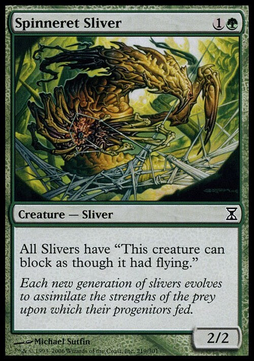 Spinneret Sliver ~ Time Spiral [ EX ] [ Magic MTG ]