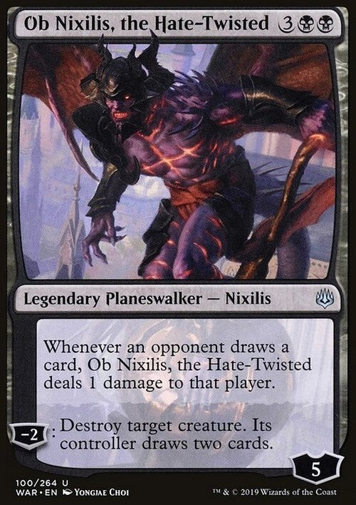 Ob Nixilis, the Hate-Twisted ~ War of the Spark [ EX ] [ Magic MTG ]