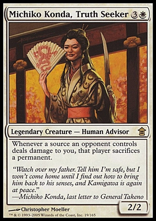 Michiko Konda, Truth Seeker ~ Saviors of Kamigawa [ EX ] [ Magic MTG ]
