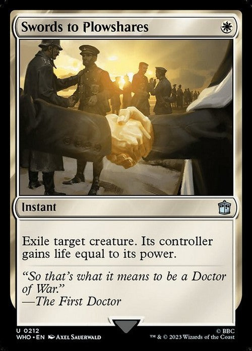 Swords to Plowshares ~ Commander: Doctor Who [ NM ] [ Magic MTG ]